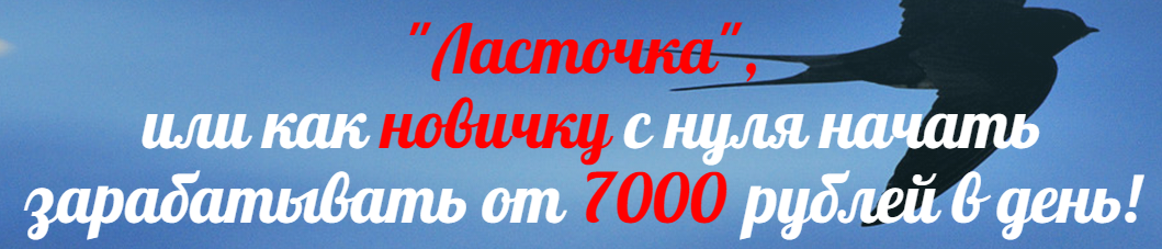 «Ласточка», или как новичку с нуля начать зарабаты_0.png